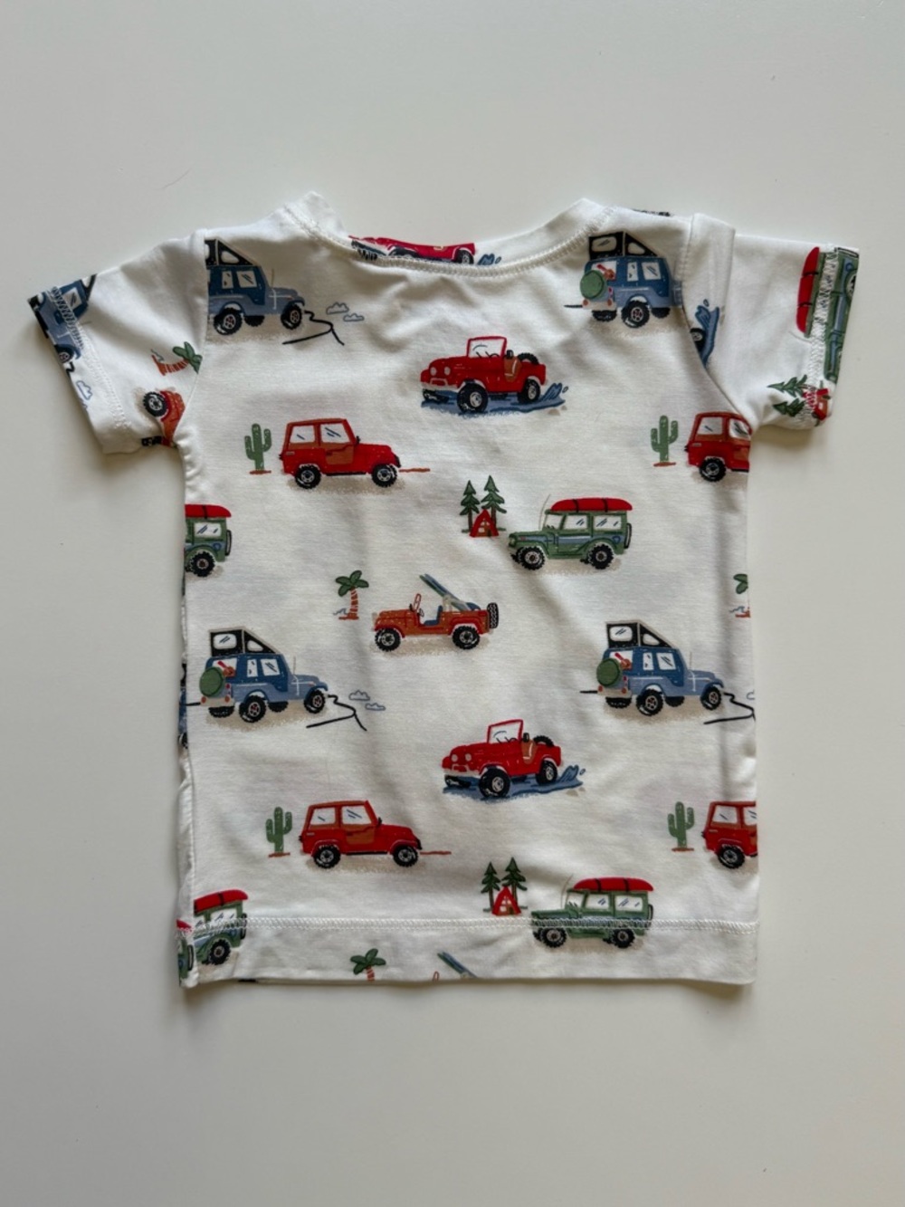 Angel Dear Boys Off-Road Adventure Short Sleeve Loungewear Set - Size 6-12M - Picture 7 of 16